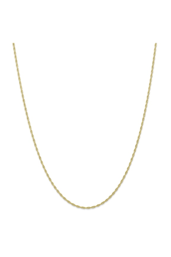 10k 1.55mm Carded Cable Rope Chain
