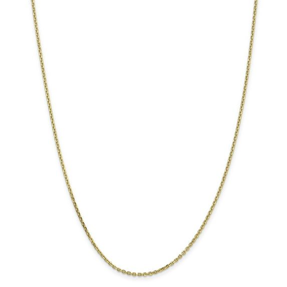 10k 1.65mm Solid D/C Cable Chain in 10k Yellow Gold
