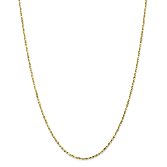 10k 1.75mm Diamond-cut Rope Chain in 10k Yellow Gold