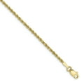 thumbnail image 1 of 10k 1.75mm Diamond-cut Rope Chain in 10k Yellow Gold, 1 of 3