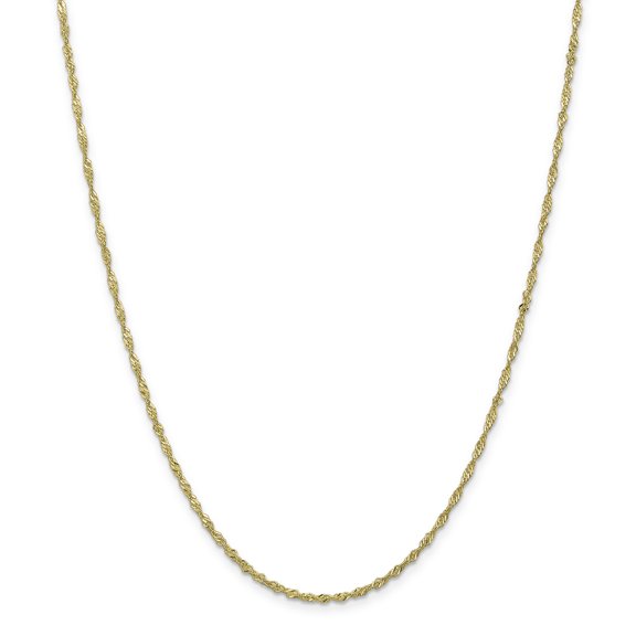 10k 1.7mm Singapore Chain