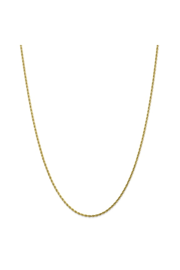 10k 2mm Handmade Diamond-cut Rope Chain