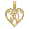 thumbnail image 1 of Finest Gold 10K 30 in Heart Cut-out Pendant, 1 of 4