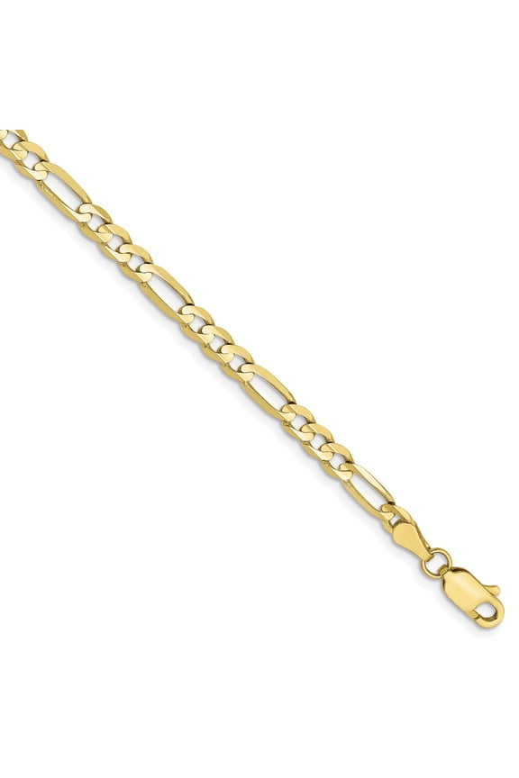 10k 4mm Light Figaro Chain