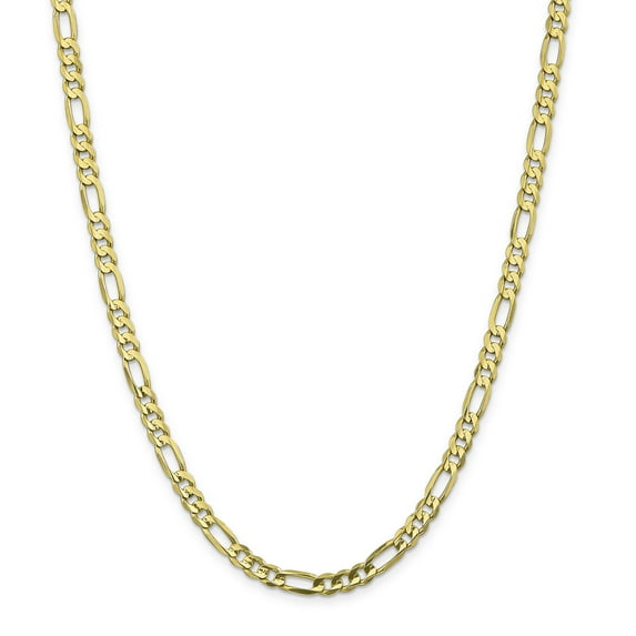 10k 5mm Light Concave Figaro Chain