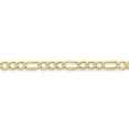 thumbnail image 1 of 10k 6.25mm Semi-Solid Figaro Chain Bracelet, 1 of 1