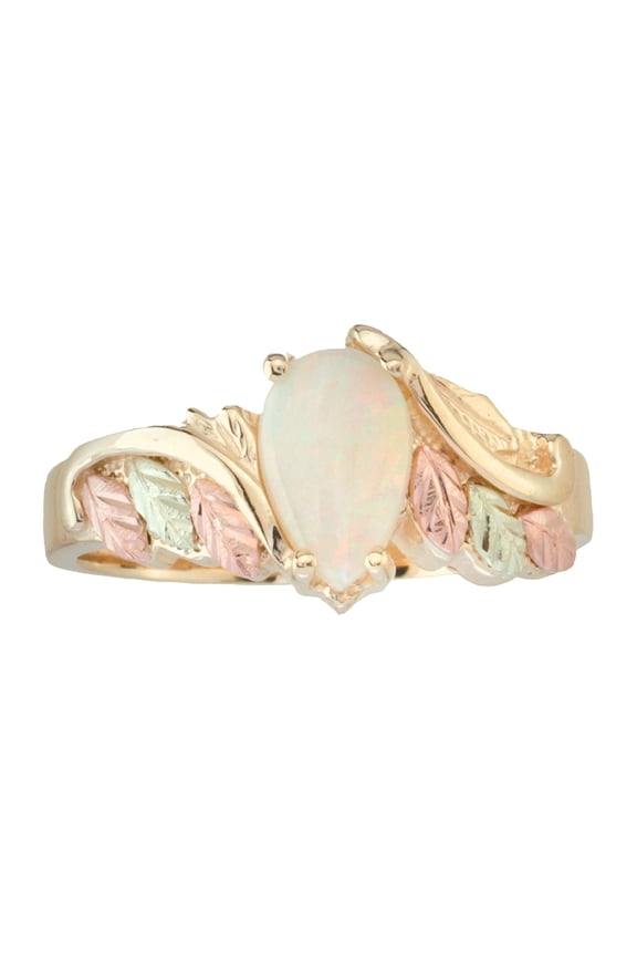 10k 8 X 5 Pear-shaped Natural Opal Ring
