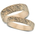thumbnail image 1 of 10k Black & Yellow Gold 6/4mm Ring Matching His Hers Wedding Band Set, 1 of 5