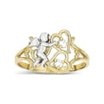 thumbnail image 1 of 10k CZ Angel w/Hearts Ring, 1 of 2