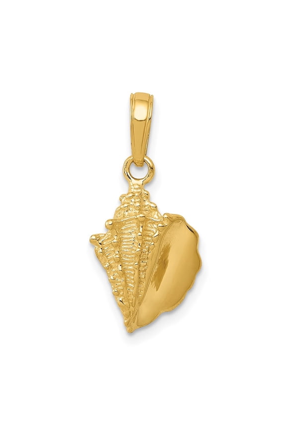 10k Conch Shell Pendant