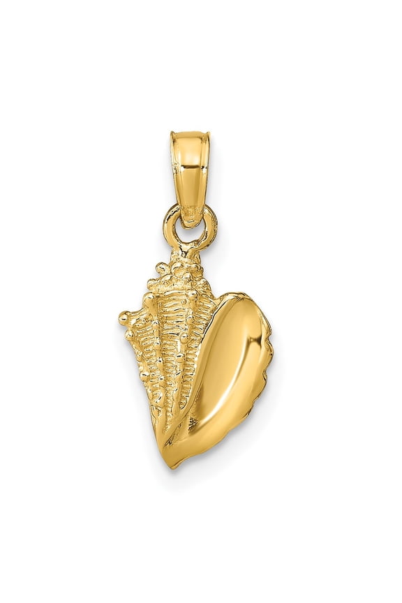 10k Conch Shell Pendant