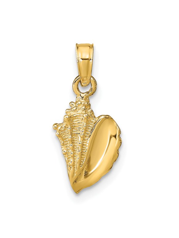 10k Conch Shell Pendant