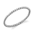 thumbnail image 1 of 10k Dainty Yellow or White Gold Ball Chain Beaded Eternity Thin Band, 1 of 3