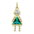 thumbnail image 1 of 10k December Birthstone Charm in 10k Yellow Gold, 1 of 3
