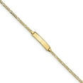 thumbnail image 1 of 10k Figaro Link ID Bracelet in 10k Yellow Gold, 1 of 3