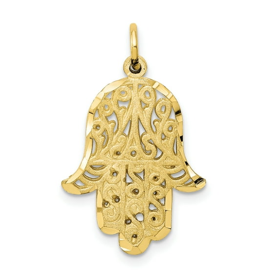 10k Filigree Chamseh Charm