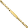 thumbnail image 1 of 10k Flat Curb Link ID Bracelet in 10k Yellow Gold, 1 of 1