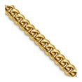 thumbnail image 1 of 10k Yellow Gold 3.5mm Solid Comfort Curb Chain Necklace 22 Inch Chain Necklace for Women and Men, 1 of 2