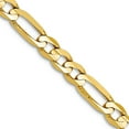 thumbnail image 1 of 10k Yellow Gold 4mm Light Concave Figaro Chain Necklace 22 Inch Chain Necklace for Women and Men, 1 of 2