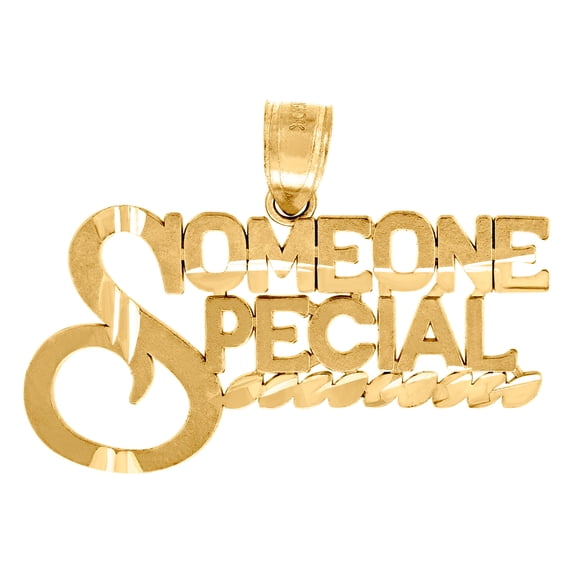 10k Gold Dc Unisex Someone Special Height 22.3mm X Width 29.3mm Letter Name Personalized Monogram Initials & Words Charm