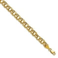 thumbnail image 1 of 10k Yellow Gold Lite 5.5mm Double Link Charm Bracelet Link Charm Bracelet for Women - 3.5 Grams, 1 of 2