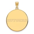 thumbnail image 1 of 10k Gold LogoArt Rutgers University Extra Large Disc Pendant Q1Y025RUT, 1 of 4