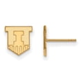 thumbnail image 1 of 10k Gold LogoArt University of Illinois Victory Badge Extra Small Post Earrings Q1Y049UIL, 1 of 4