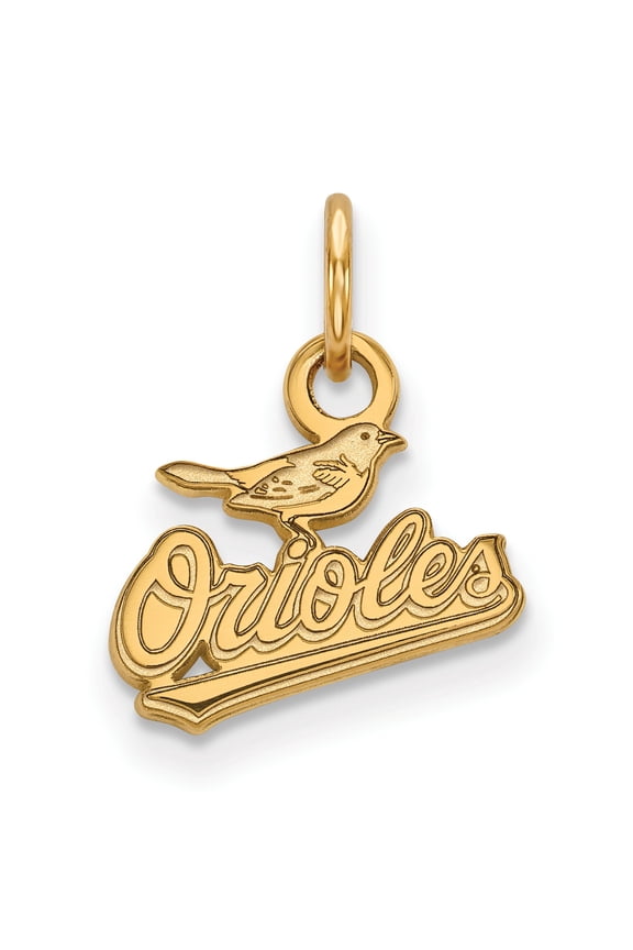 Women's Baltimore Orioles 10k Yellow Gold Extra Small Pendant