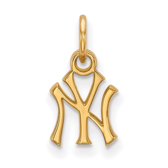 Women's New York Yankees 10k Yellow Gold Extra Small Pendant
