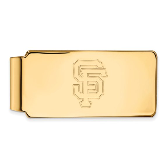 Men's San Francisco Giants 10k Yellow Gold Money Clip