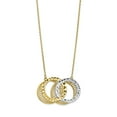 thumbnail image 1 of 10k Gold Rhodium-Plated Polished D/C Necklace, 1 of 2