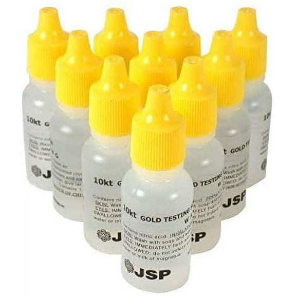 10k Gold Testing Acid 10 Bottles