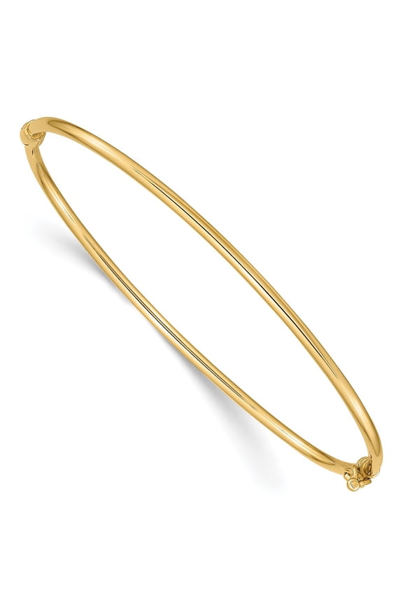 10k Hinged Bangle Bracelet
