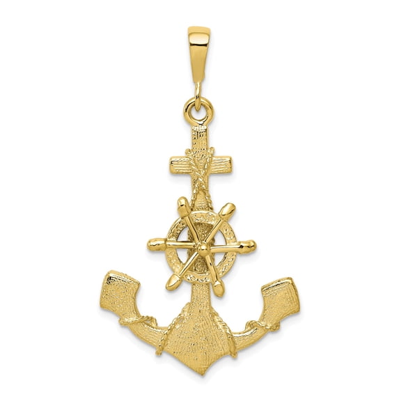 10k LARGE ANCHOR CHARM in 10k Yellow Gold