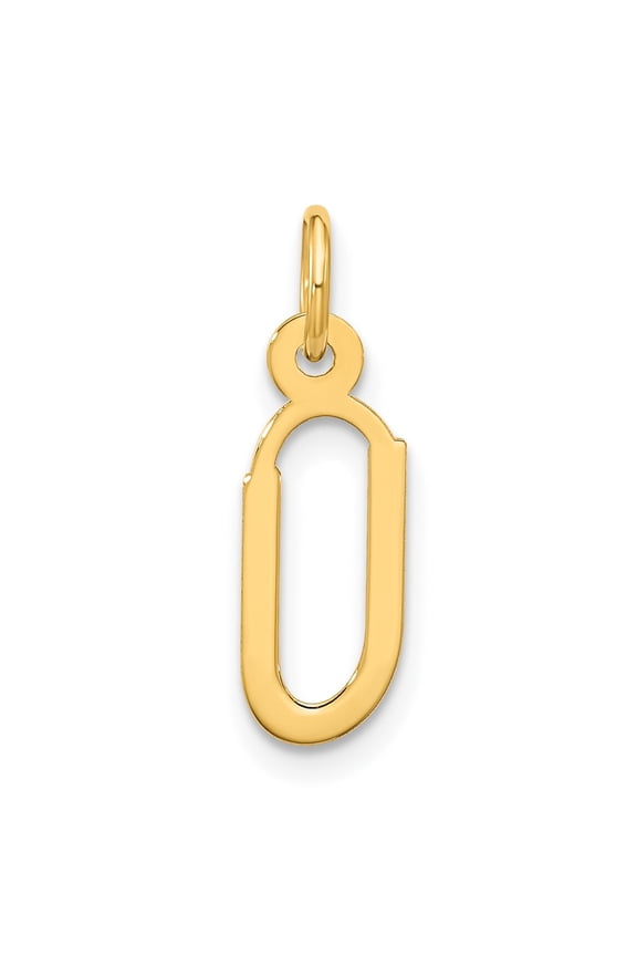 10k Large Slanted Block Initial U Charm