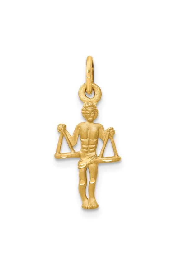 Finest Gold 10K Libra Zodiac Charm