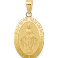 thumbnail image 1 of 10k Miraculous Medal Pendant Yellow Gold Material Luxury Modern Beautiful A thoughtful gift for anniversaries birthdays or special occasions, 1 of 3