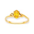 thumbnail image 1 of 10k Polished Geniune Citrine Birthstone Ring, Gem Ctw.0.4, 1 of 2