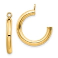 thumbnail image 1 of 10k Polished Tube Hoop Earring Jackets, 1 of 4