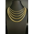 thumbnail image 1 of 10k Real SOLID Gold Miami Cuban Link Chain Necklace 2mm - 7mm, Real 10K Yellow Gold,Man Gold Chain,Ladies Gold Chain, Heavy 10k Gold Chain (Width:4mm; Necklace length:16;), 1 of 8