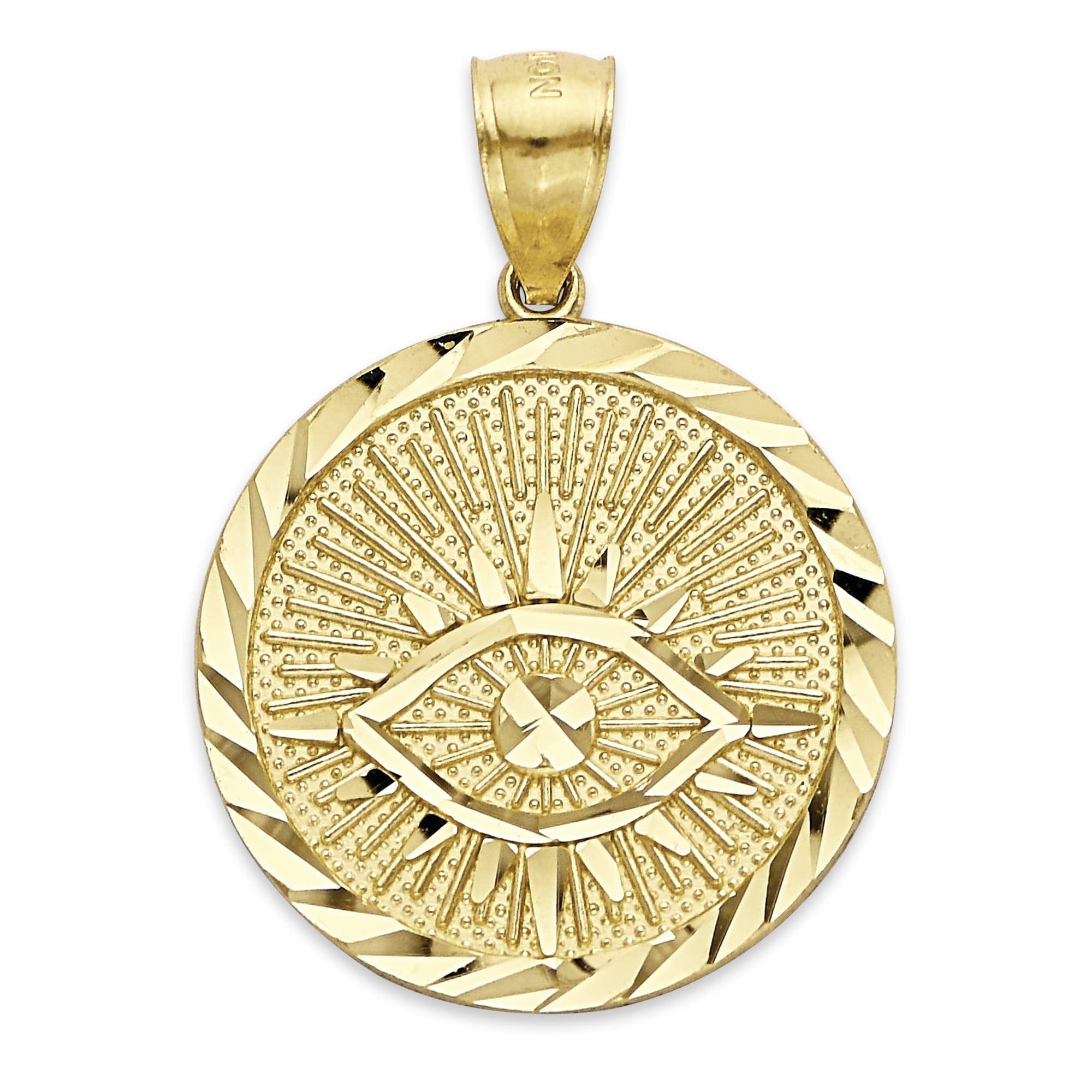 All seeing eye gold pendant new arrivals