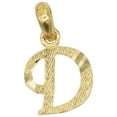 thumbnail image 1 of 10k Real Solid Gold Initial Charm, Dainty Personalized in Different Letters Jewelry for Charm Bracelet, 1 of 5