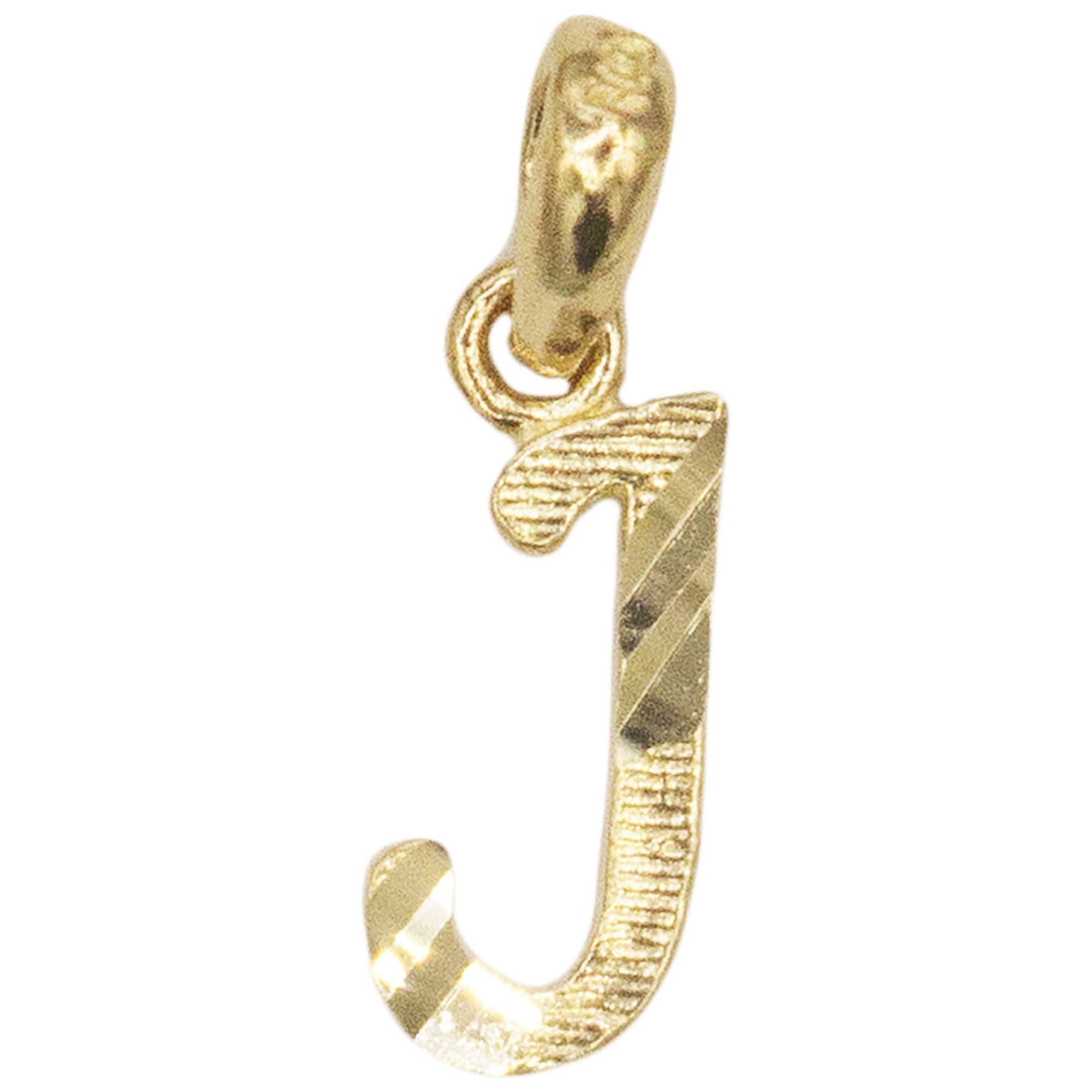 10k Real Solid Gold Initial Charm, Dainty Personalized in Different