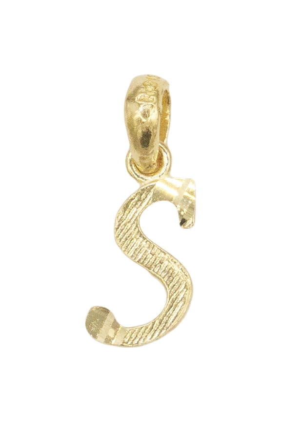 10k Real Solid Gold Initial Charm, Dainty Personalized in Different Letters Jewelry for Charm Bracelet