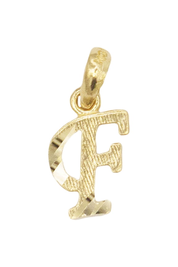 10k Real Solid Gold Initial Charm, Dainty Personalized in Different Letters Jewelry for Charm Bracelet
