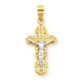 thumbnail image 1 of 10k & Rhodium Crucifix Pendant, 1 of 3