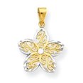 thumbnail image 1 of 10k & Rhodium Filigree Flower Charm, 1 of 3