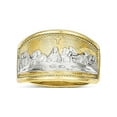 thumbnail image 1 of 10k & Rhodium Ladies Last Supper Ring, 1 of 2