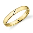 thumbnail image 1 of 10k Rose Yellow or White Gold Plain Comfort Fit 3mm Wedding Band, 1 of 3