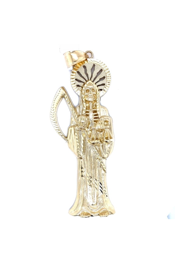 10k Santa Muerte 5" Pendant Unisex & Adult